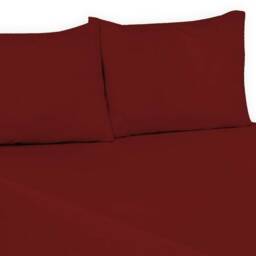 Plain Dyed Flat Sheet 100% Polycotton Bed Available in All Sizes With Separate Matching Pillowcases - thumbnail 3