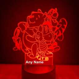 Personalised Tigger Night Light - Children's Kids Bedroom Led Birthday Gift Christmas - thumbnail 3