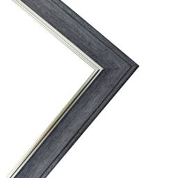 Scandi Charcoal Grey Picture Frame With White Mount - thumbnail 2