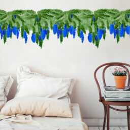 Wall Decals Greenery For Seamless Border, D??cor, Home D??cor Idea, Hanging Plant Decals, Tile Furniture Easysweethome - thumbnail 2