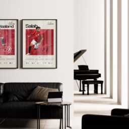 Mohamed Salah Egypt Poster, Football Wall Art, Soccer Print, Stats Egyptian King Gift, Sports Decor - thumbnail 4