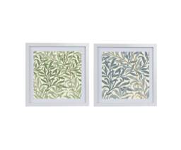 William Morris Willow Bough Azure & Sage Framed Print, Shadow Box Picture, Fabric, Textiles, Vintage Wall Art, Floral, Housewarming Gift - thumbnail 1
