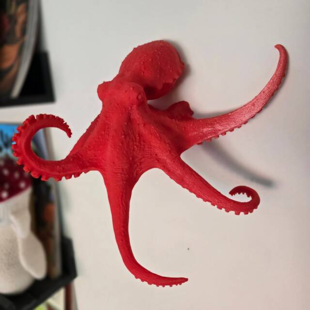 Blue-Ringed Octopus Wall Art - Home Decor 3D Printed - image 1