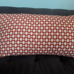 Schumacher Betwixt Spark Orange Pillow Cover - thumbnail 3