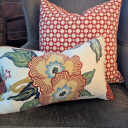 Schumacher Betwixt Spark Orange Pillow Cover - thumbnail 2
