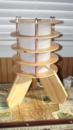 "Lantern Style Table Lamp Accent Light ""Clear Poly"