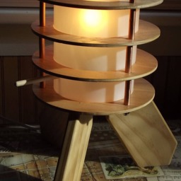 "Lantern Style Table Lamp Accent Light ""Clear Poly" - thumbnail 4