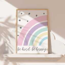 Set Of 3, Girls Personalised Nursery Prints, Rainbow Wall Art, Toddler Bedroom, , Bedroom Decor, Playroom, Affirmations - thumbnail 2