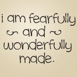 I Am Fearfully & Wonderfully Made Wall Decal, Nursery Art, Scripture Decor, Bible Quote Childrens Church Decor - thumbnail 2
