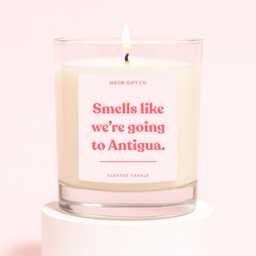 Antigua Gifts - We're Going To Surprise Trip Reveal Candle Label - thumbnail 1