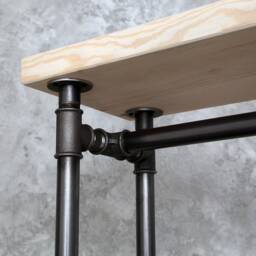 Ronnie White Wash Pine Clothing Rail - thumbnail 2