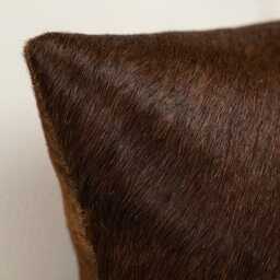 Cowhide Cushion 35x50 Patchwork Pillow Leather Rustic Decor Natural Cover Handmade Italian Style Farmhouse Throw Boho - thumbnail 4