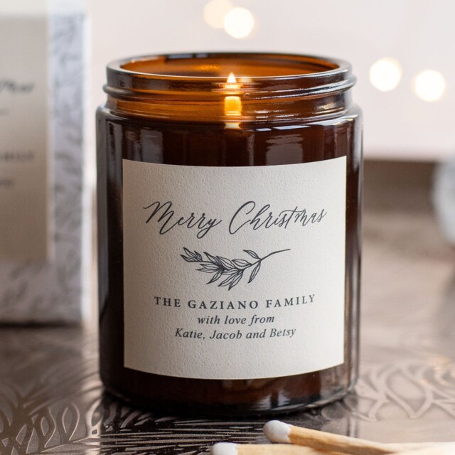 Personalised Christmas Candle - Thoughtful, Unique, Gift - image 1