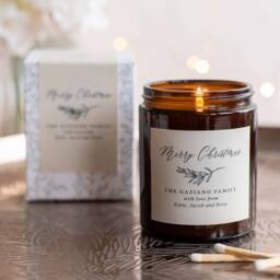 Personalised Christmas Candle - Thoughtful, Unique, Gift - thumbnail 2