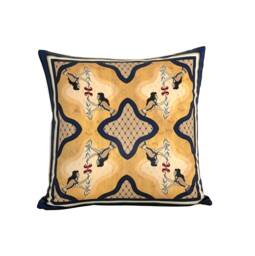 Minoan Woman Throw Pillow Cover Abstract Art, Luxury Satin Cushion - thumbnail 1