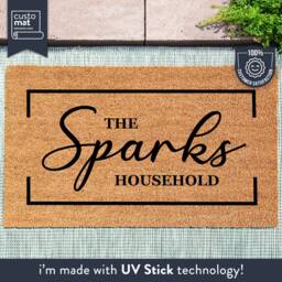 Household Customized Doormat - Personalized Family Name Rug Entry Way Home Decor Last Housewarming Gift Coir Mat - thumbnail 1