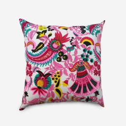 Floral Ethnic Pillow Cover Bohemian Throw Pillow, 100% Cotton - thumbnail 2