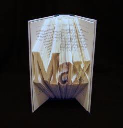 Max Names & People 3 Letters Folded Book Art Sculpture - thumbnail 1