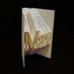 Max Names & People 3 Letters Folded Book Art Sculpture - thumbnail 2