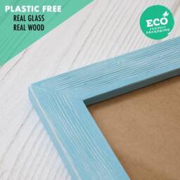 Blue Picture Frames - Photo Frame A2, A3, A4, A5, 5x5, 5x7, 6x6, 6x8 , 8x10, 11x14 Handmade in UK High Quality - thumbnail 2