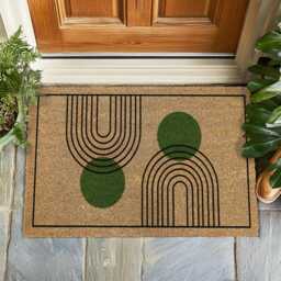 Contemporary Art Doormat, Stylish Welcome Mat, Elegant Entryway Rug, Minimalist Front Door Decor, Housewarming Gift, Outdoor Mat