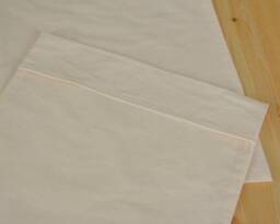 Mac's Travel Size Pillow Case in 100% Cotton Unbleached Muslin, 1 - thumbnail 2