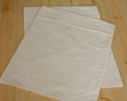 Mac's Travel Size Pillow Case in 100% Cotton Unbleached Muslin, 1