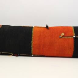 King Kilim Lumbar Pillow Cover, Turkish Wool Accent - 14x48 Inch - thumbnail 3