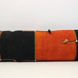 King Kilim Lumbar Pillow Cover, Turkish Wool Accent - 14x48 Inch - thumbnail 2