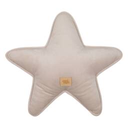"Velvet Star Pillow ""Cream" - thumbnail 4