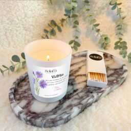 Personalised September Birth Flower Candle Gift Set, Sept Month For Sister Auntie Mum Friends, 30Th 40Th 50Th Birthday - thumbnail 3