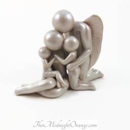 Memorial Family Sculpture Loss Of Father Remembrance Art - thumbnail 2