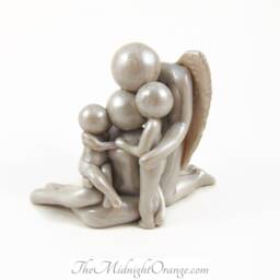 Memorial Family Sculpture Loss Of Father Remembrance Art - thumbnail 3