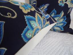 Floral Pillow Cover Antique Fall Decor - Handmade Cotton Cushion - thumbnail 1