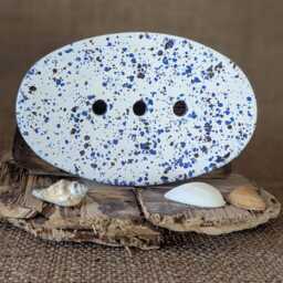 Ceramic Oval Soap Dish - Coastal Colours - thumbnail 3