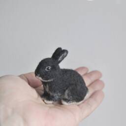 Lifelike Rabbit Miniature Will Be Made From Your Photos - Mini Lop Or Any Other Breed - thumbnail 2