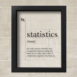 Transparent Statistics Definition Poster Gifts For Teacher Professions Minimalist Dictionary Wall Art Office Decor Quote - thumbnail 2