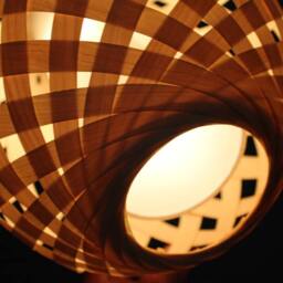 Wooden Paper Pendant Light Rustic Coffee Bar Lighting - thumbnail 2