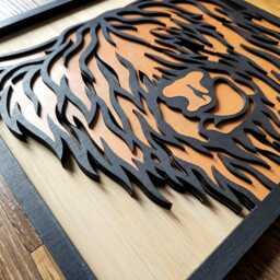 Highland Cow Wall Art 30cm - 3D Layered Wooden Farmhouse Decor - thumbnail 2