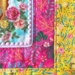 Our Lady Of Guadalupe Handmade Cushion Covers X2, Unique Mexican Folk Art Home Decor - thumbnail 3