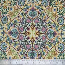 Custom Made William Morris Rose & Pomegranate Blackout/Lining Curtains 3 - thumbnail 2
