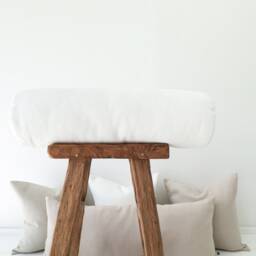 Heavy Linen Bolster Pillow With Insert, Natural Neck Cushion, Cylindrical Support Pillows For Bed Or Sofa - thumbnail 4