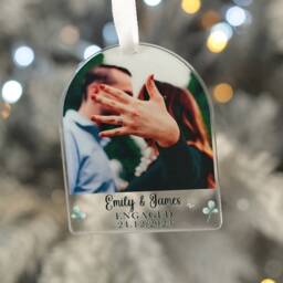 Personalised Family Photo Strip Christmas Tree Decoration Bauble - thumbnail 3
