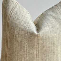 Handmade Hmong Hemp Pillow Cover Striped Boho Lumbar - thumbnail 2
