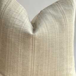 Handmade Hmong Hemp Pillow Cover Striped Boho Lumbar - thumbnail 3