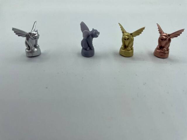 Gargoyle Statue Miniature, Gothic Decor, Halloween Diorama Prop, Ornament, Collectible Display, Spooky Display - image 1