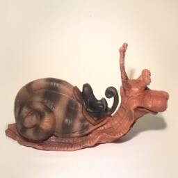 The Neverending Story - Snail Handmade Polymer Clay Action Figure. Unique Collectible - thumbnail 2