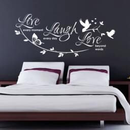 Live Laugh Love - Wall Sticker Contemporary Vinyl Decal Modern Decor - thumbnail 2