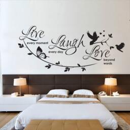 Live Laugh Love - Wall Sticker Contemporary Vinyl Decal Modern Decor - thumbnail 1