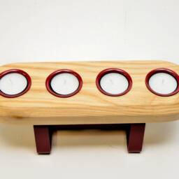 Hardwood Bespoke Tealight Holder - thumbnail 3